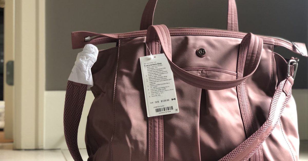 lululemon gathered handle gym bag review