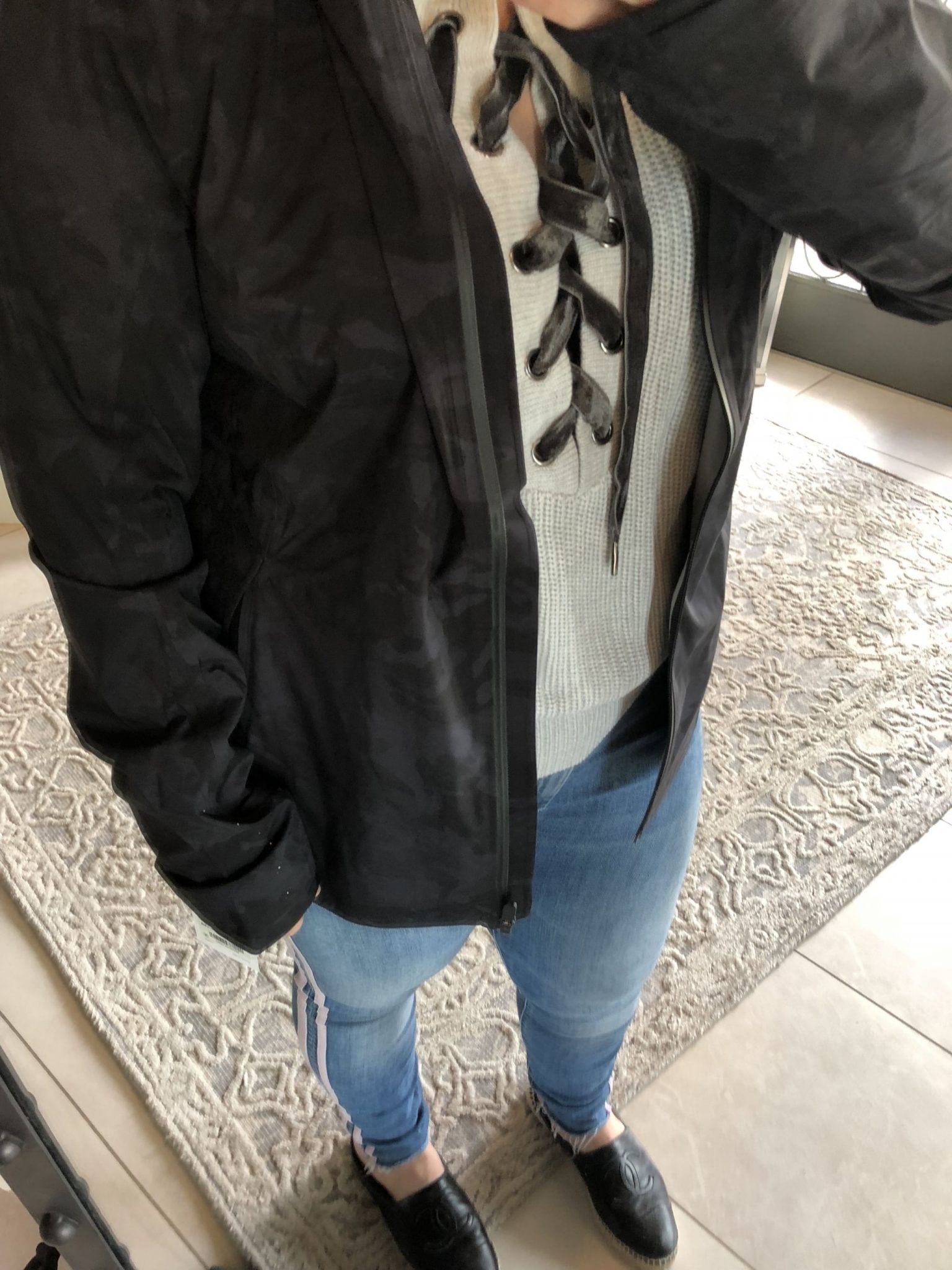 Lululemon Review: The Rain Is Calling Jacket II, Incognito Camo Multi Grey  - The Sweat Edit