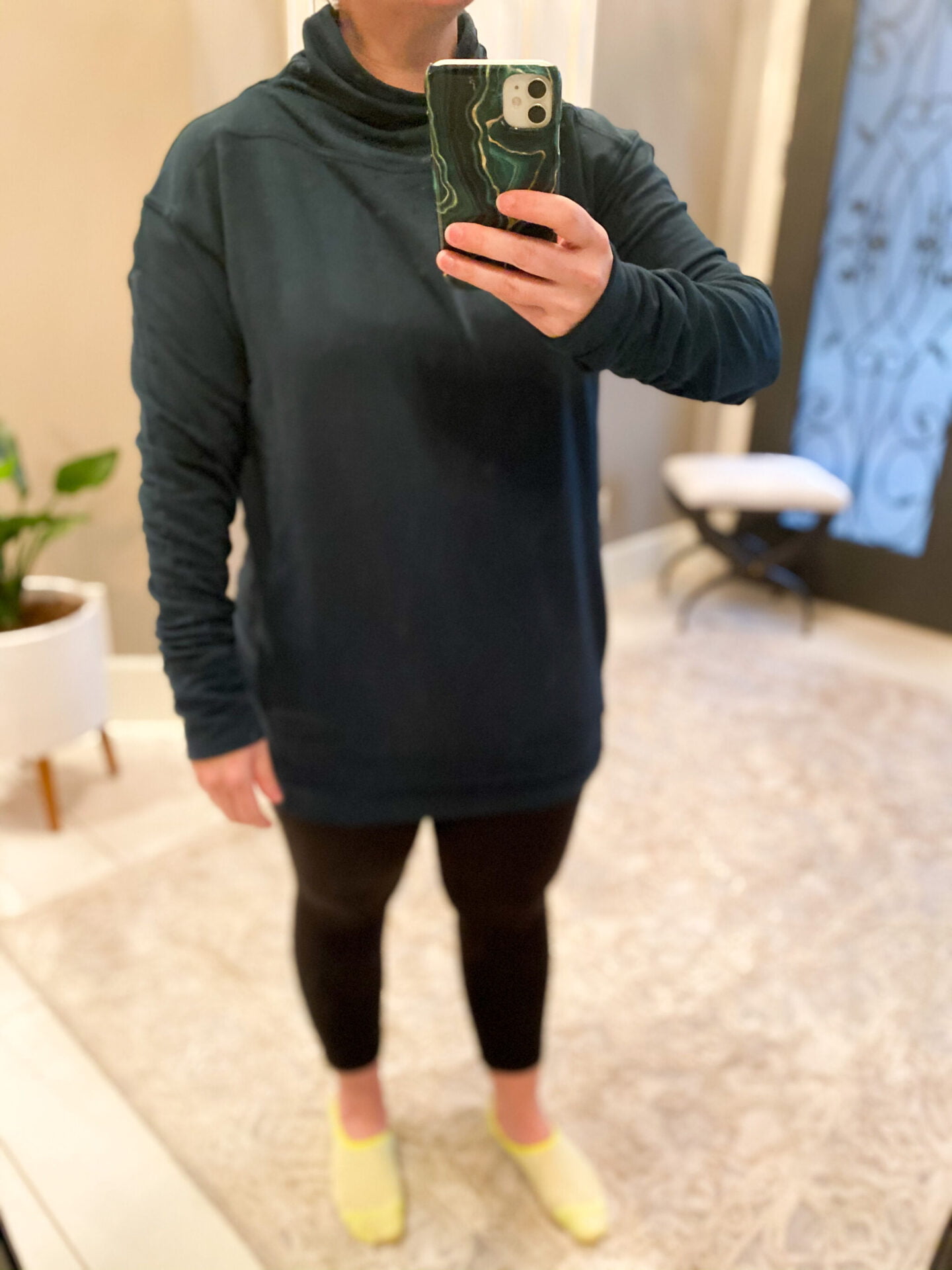 lululemon try-ons-warm down funnel neck long sleeve-submarine