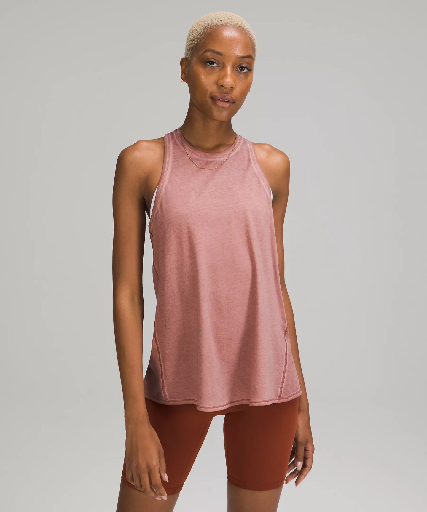 Sublimado Pigment Dye Spiced Chai all tied up tank, what's new at lululemon