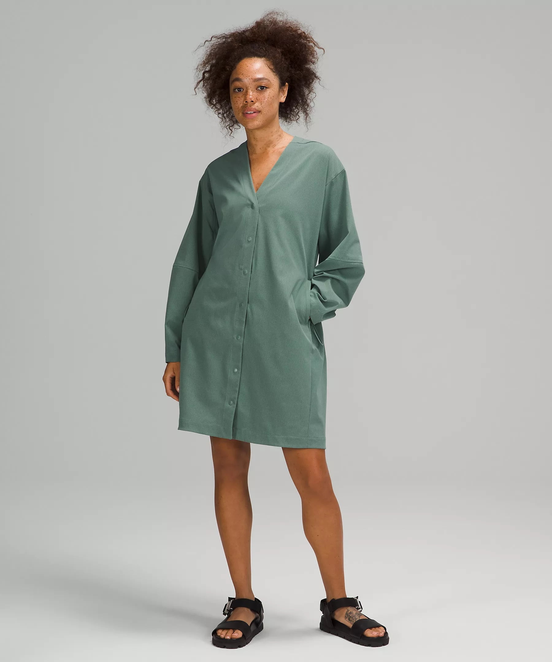 Ventlight™ Button Front Dress