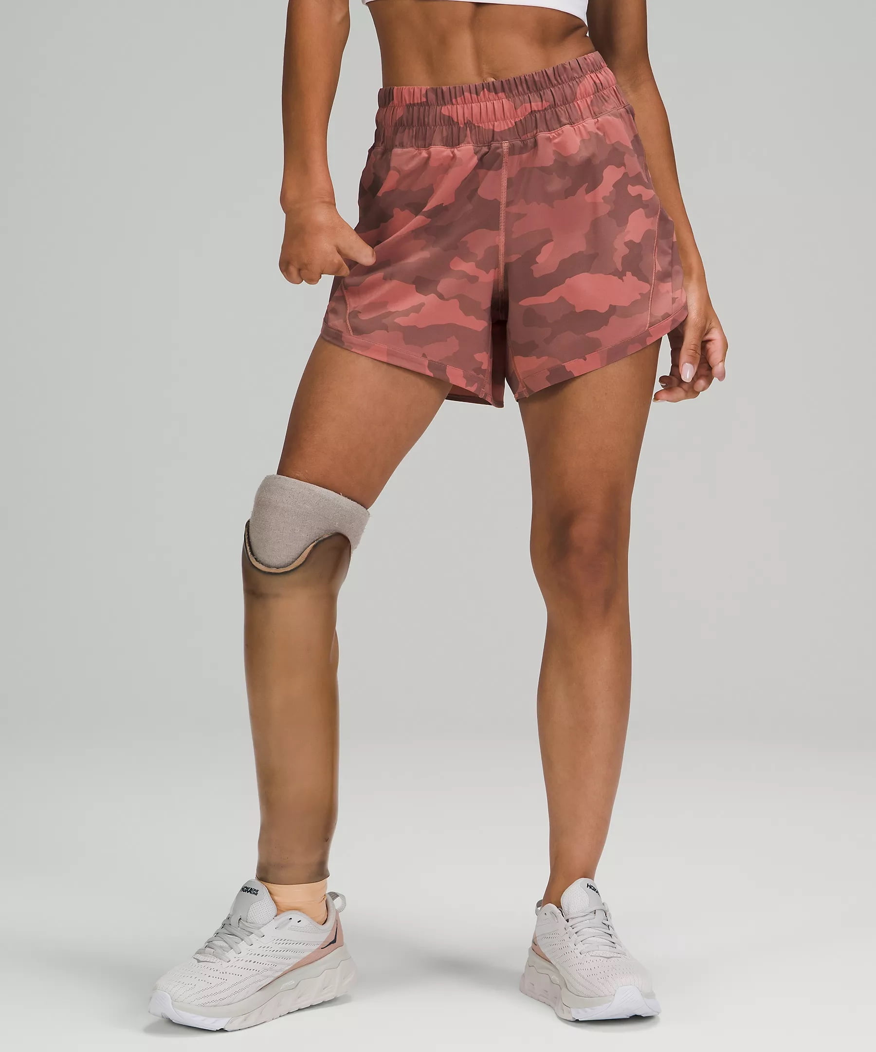 Track That Mid Rise Lined Short Heritage 365 Camo Brier Rose Multi
