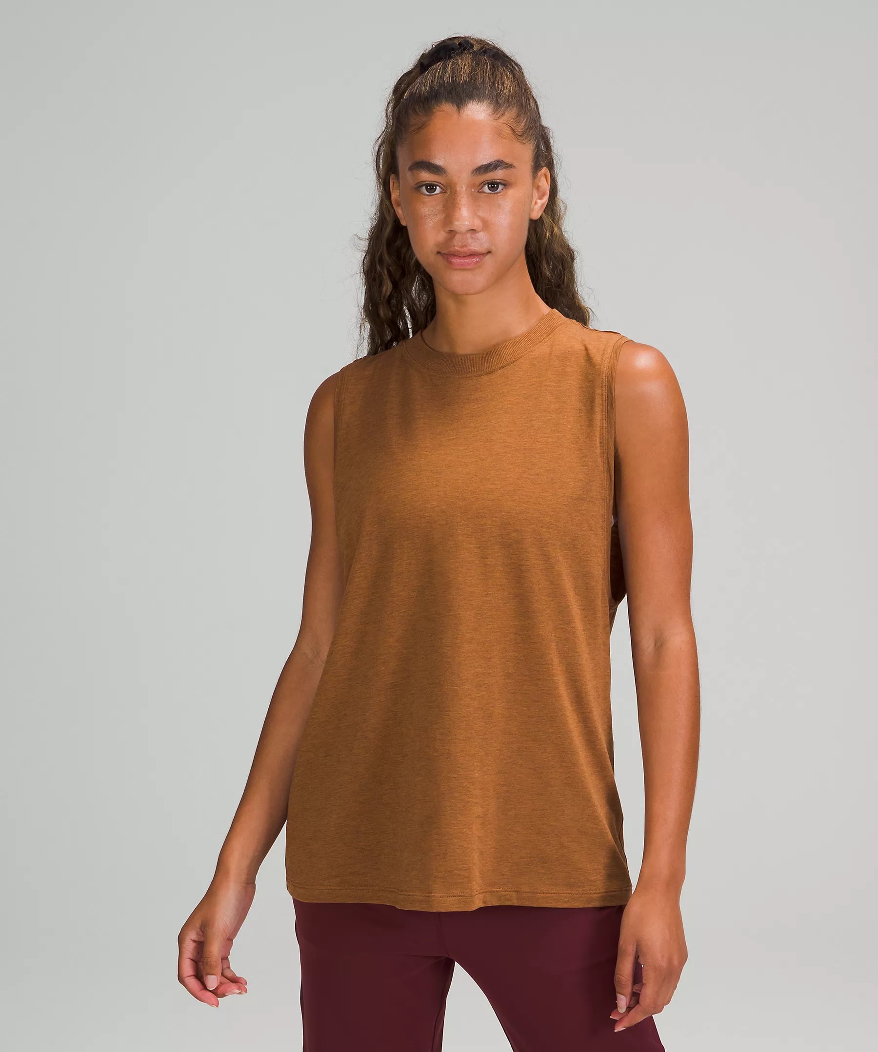 All Yours Tank Top heathered copper brown