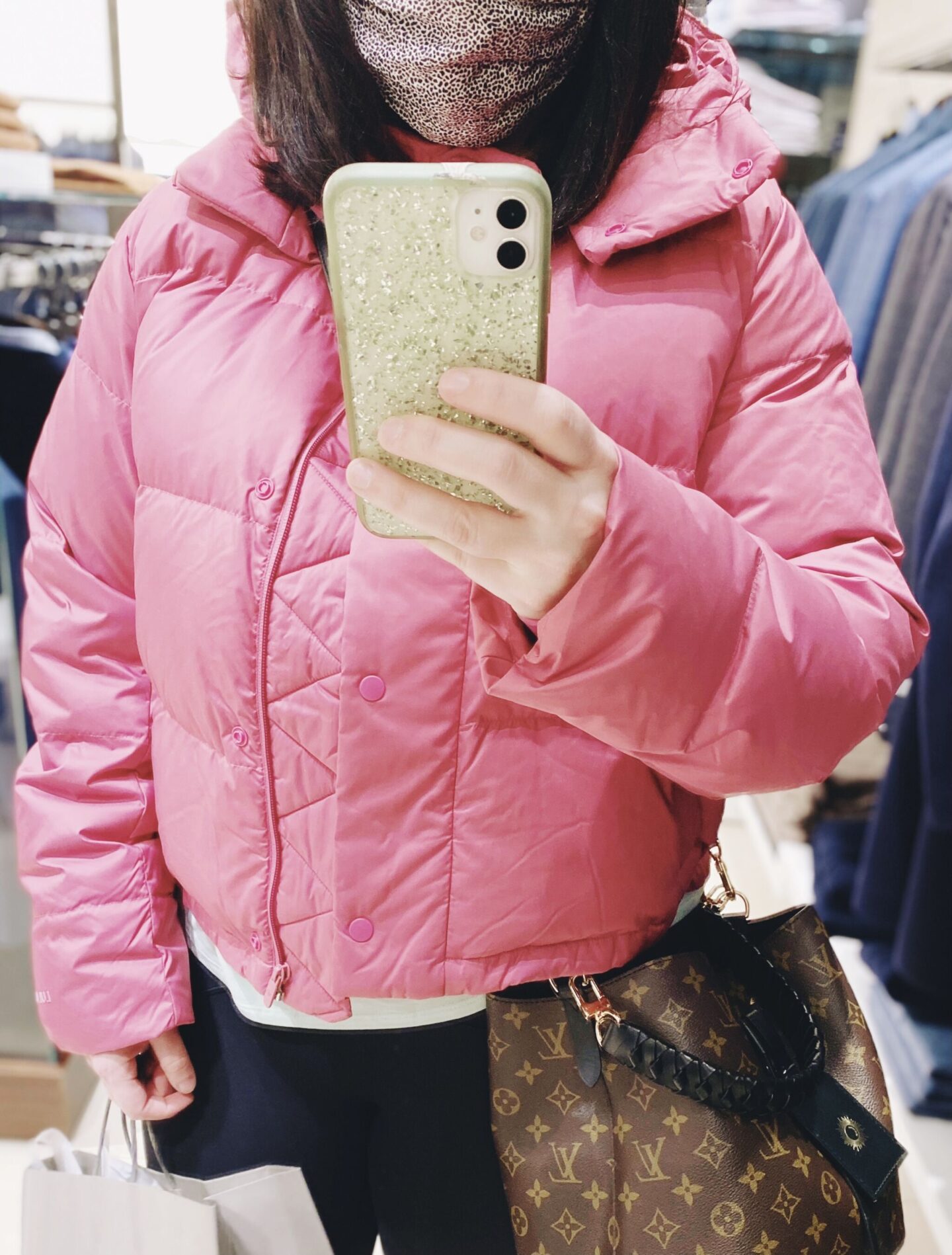 wunder puff jacket cropped, lychee pink