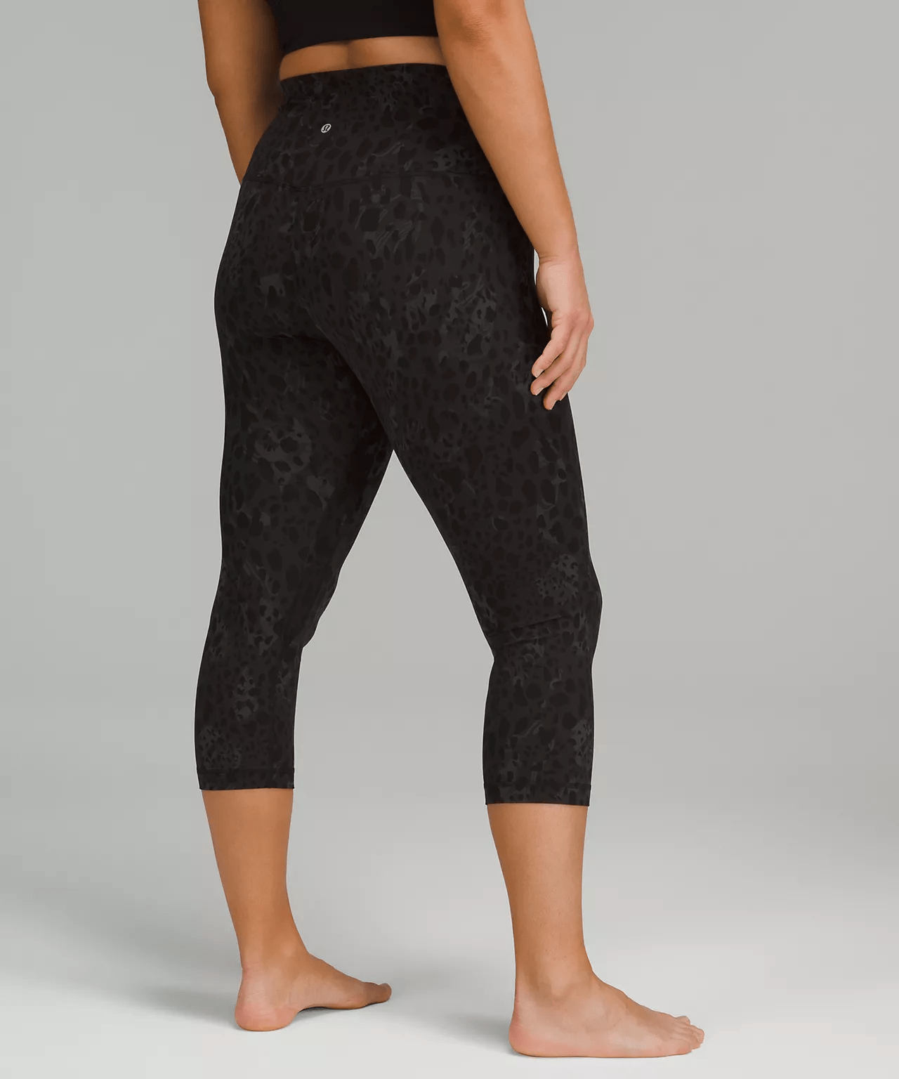 lululemon Align™ High-Rise Crop 21" - cheetah camo deep coal multi
