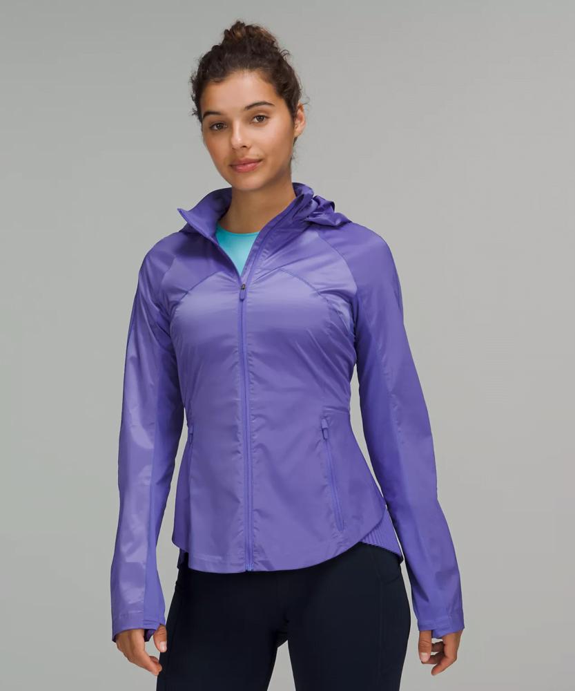 Lululemon Half Moon Full Zip Track Jacket Running Yoga Activewear Purple  Women 8