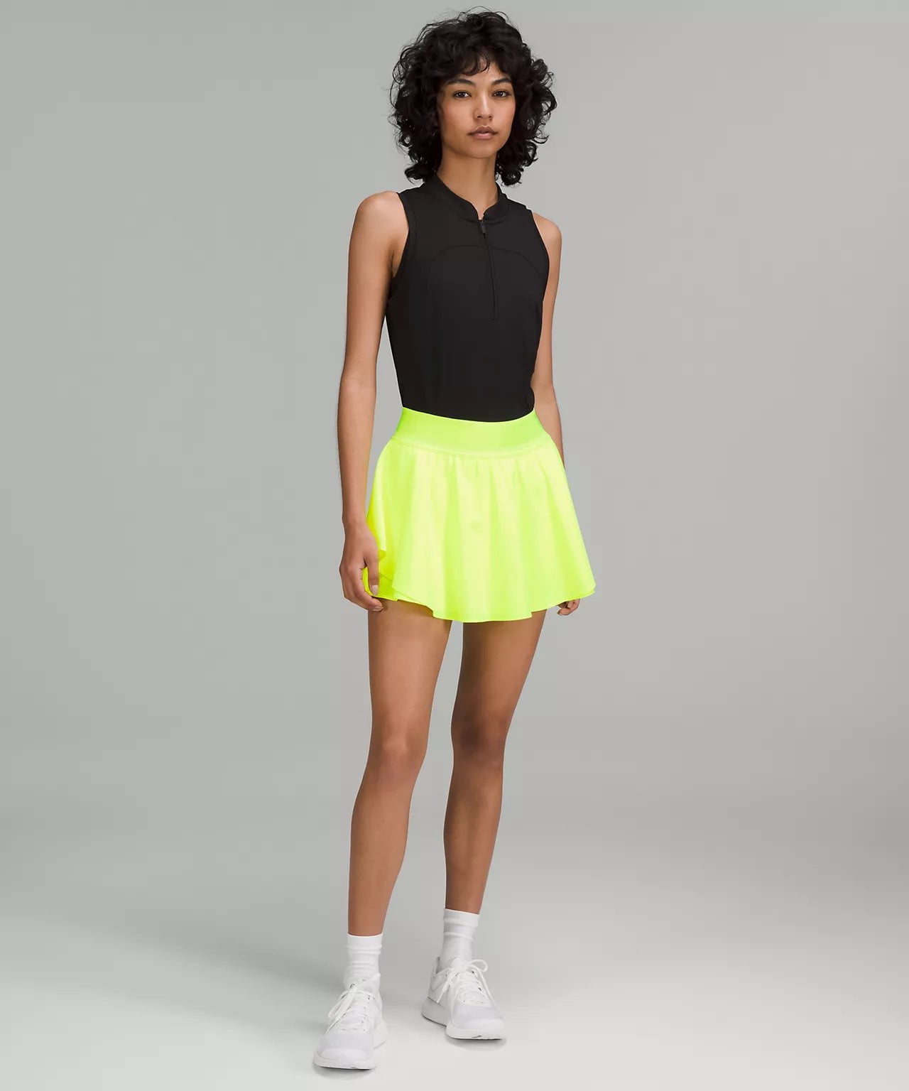 lululemon skirt - running skirt - tennis skirt - Court Rival High-Rise Skirt - highglight yellow 2