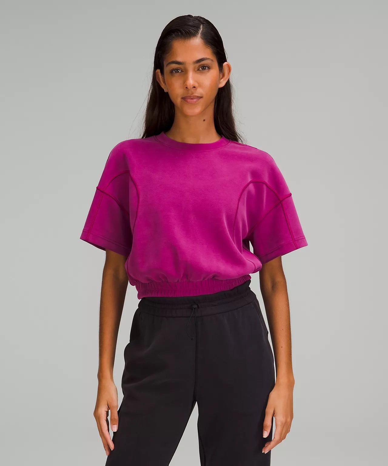 Softstreme Gathered T-Shirt - magenta purple