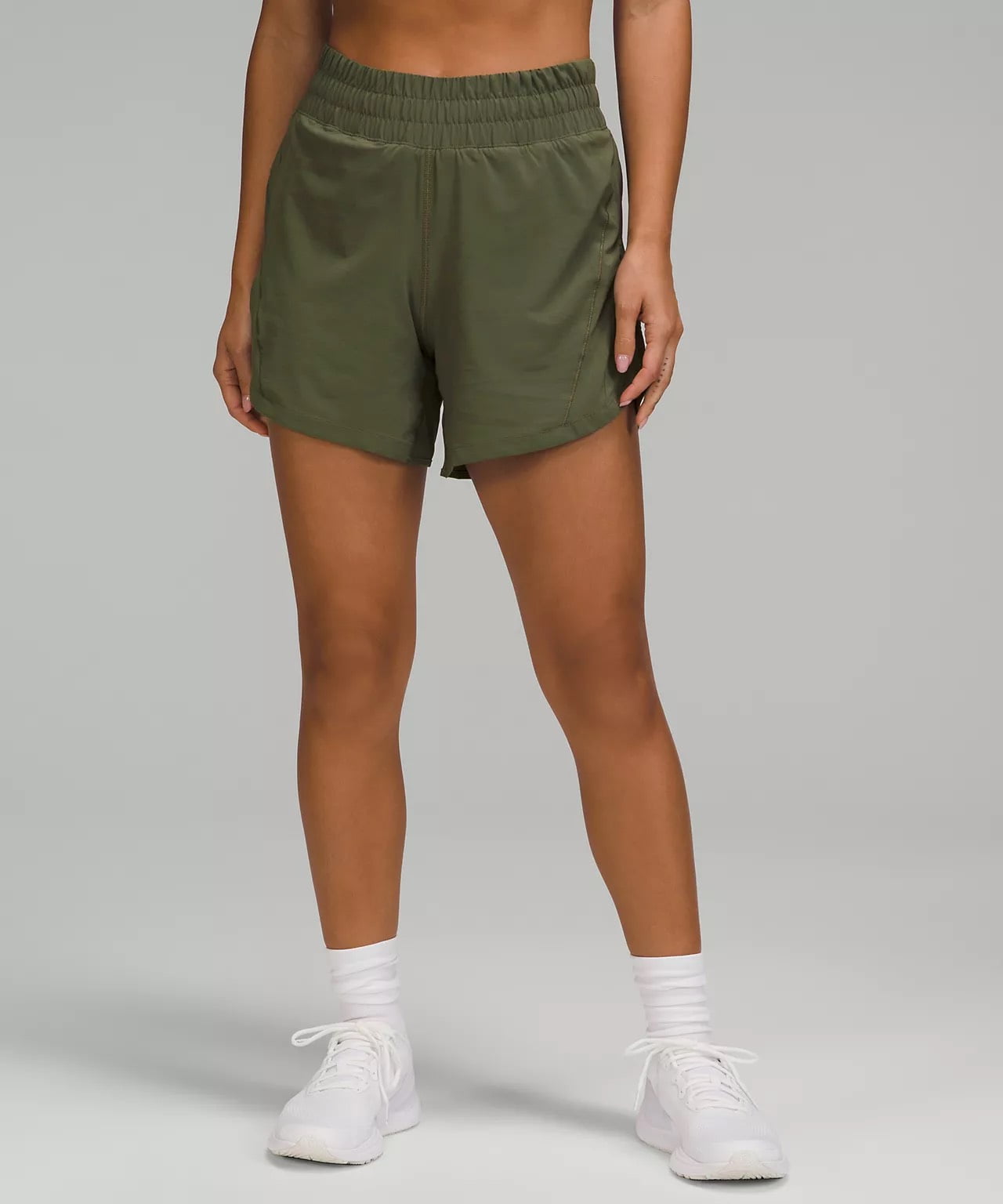 lululemon women's shorts - Track That High-Rise Lined Short 5 - lululemon long running shorts - longer inseam running shorts 2