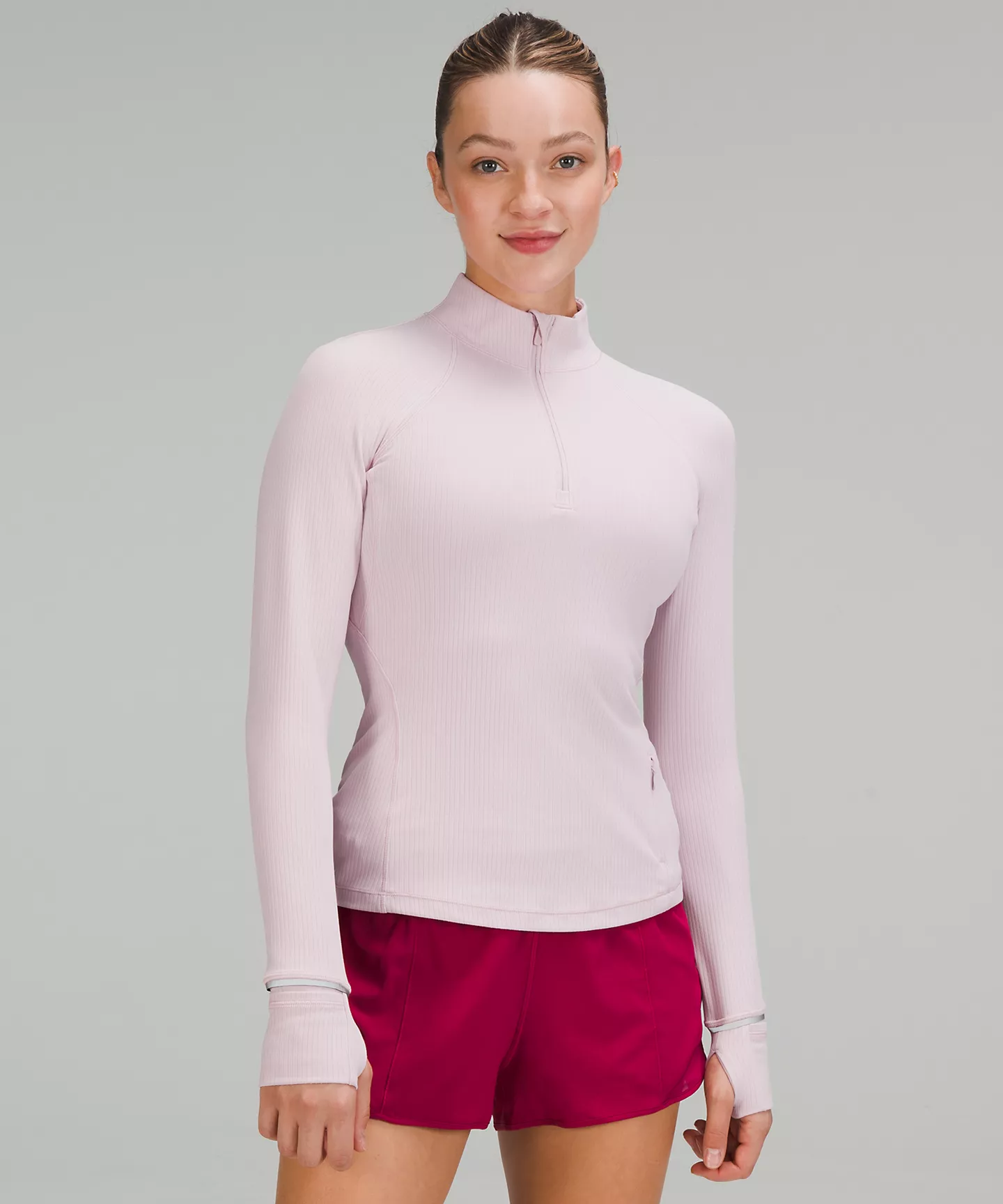 it’s rulu half-zip pullover - pink peony- lululemon rulu pullover
