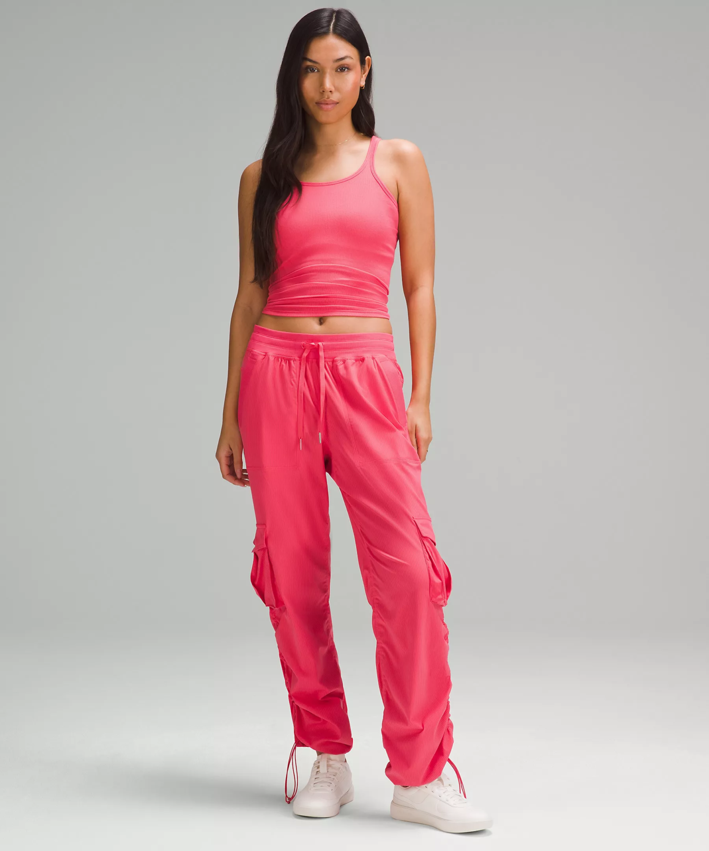 Dance Studio Relaxed-Fit Mid-Rise Cargo Pant glaze pink