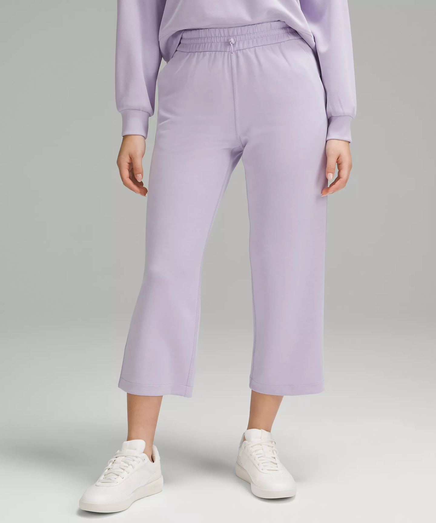 Softstreme High-Rise Straight-Leg Cropped Pant lilac ether