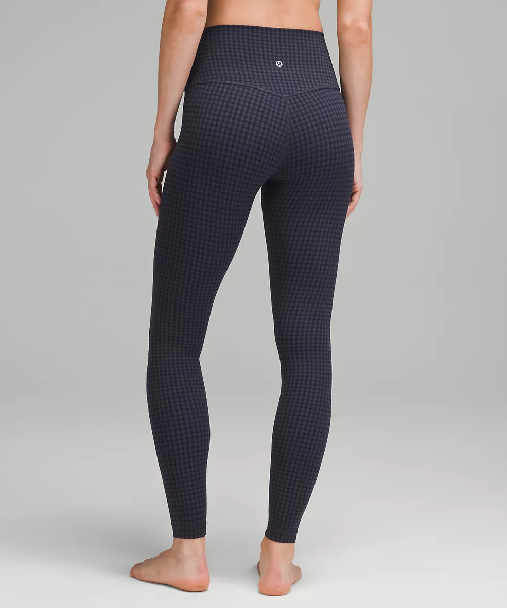 Micro Houndstooth Blue Multi - lululemon Align™ High-Rise Pant 28 3