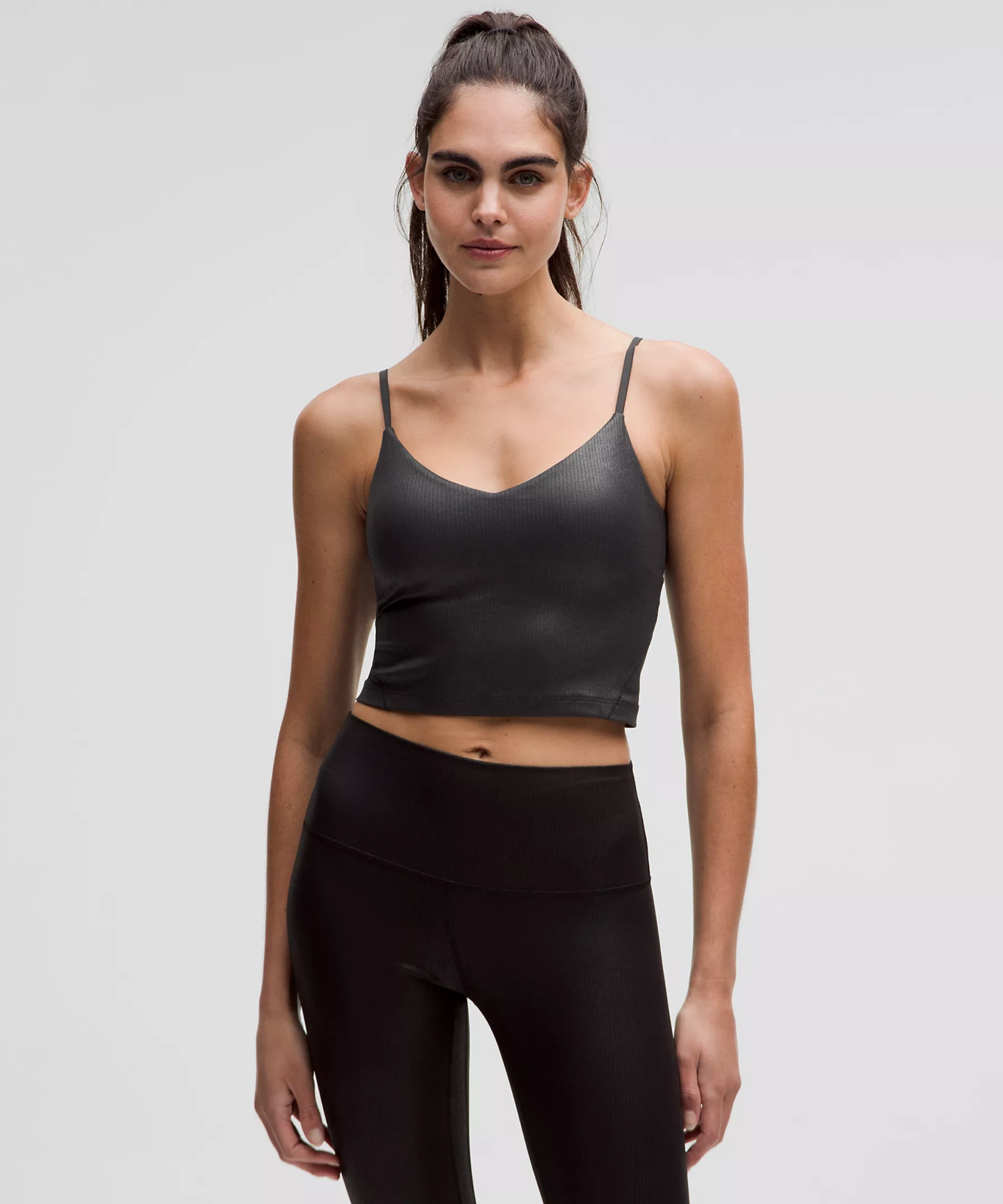 lululemon Align™ Ribbed Cami Tank Shine Light Support, A:B Cup radiate foil